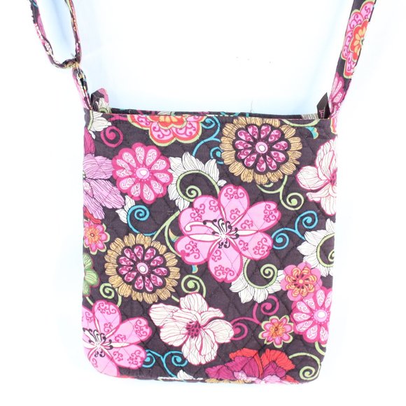 Vera Bradley Mod Floral Pink Hipster Crossbody Purse #164 - Picture 4 of 5